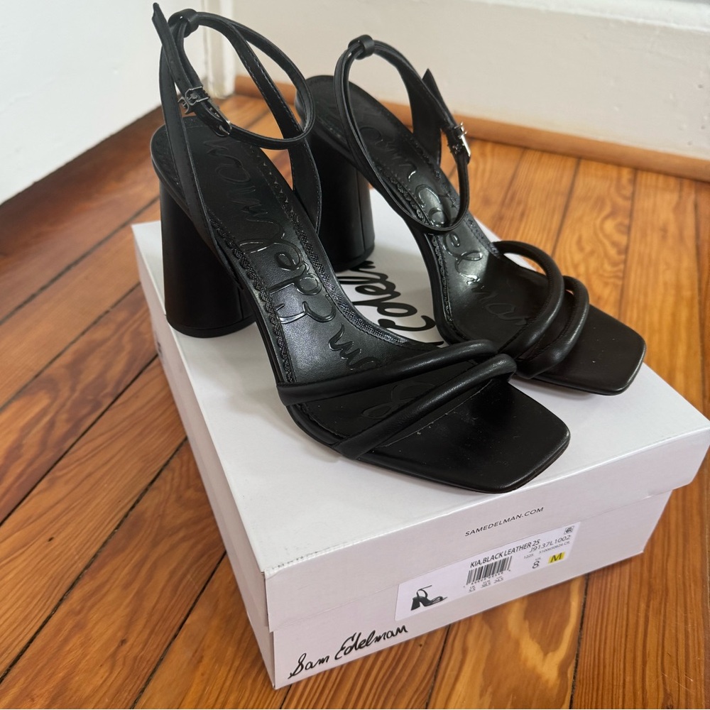 Sam Edelman Kia block heels with ankle strap